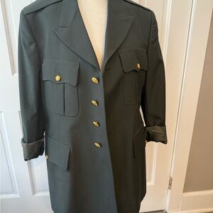 Men's Dark Green Military Style Jacket